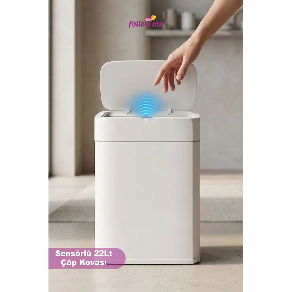 22 Litre Sensörlü Çöp Kovası