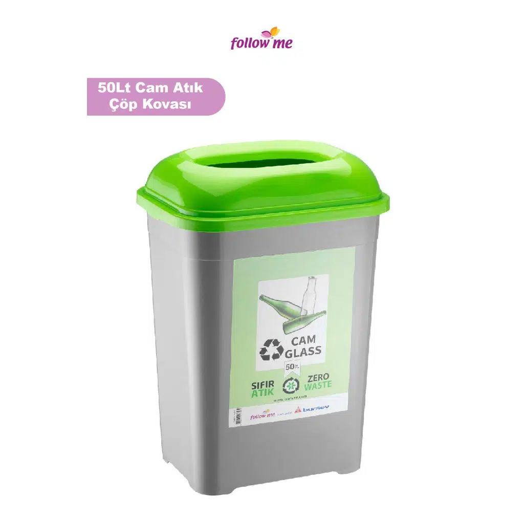 Cam Atık Geri Dönüşüm Kutusu (50 Litre)