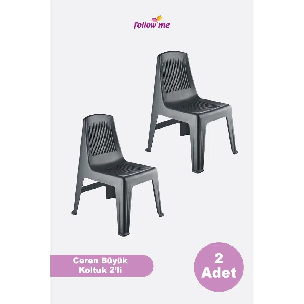 Ceren Koltuk (Koyu Gri - 2 Adet)