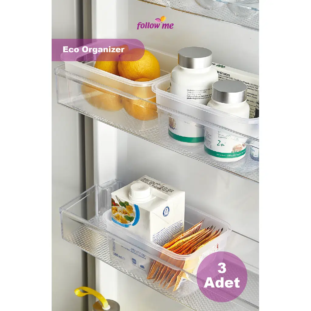 Şeffaf Eco Organizer 3 Adet Set