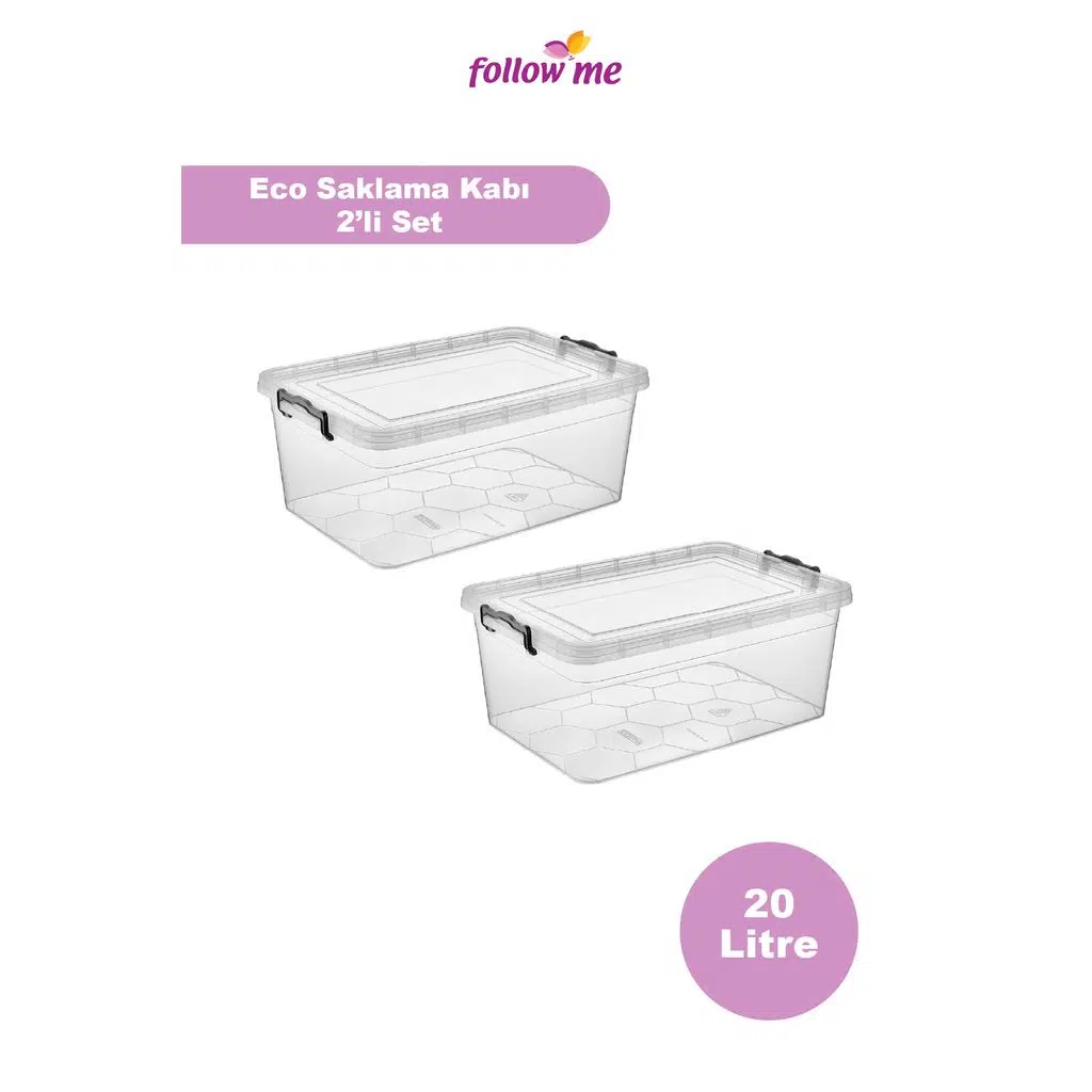 Eco Saklama Kabı - 20 Lt 2'li Set