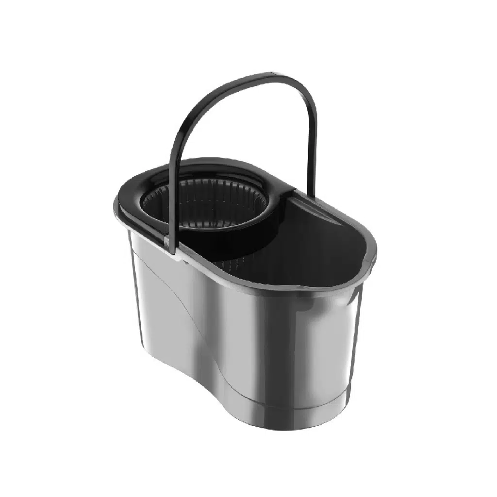 Follow Me Döner Başlıklı Mikrofiber Temizlik Seti 19 Lt - Gri