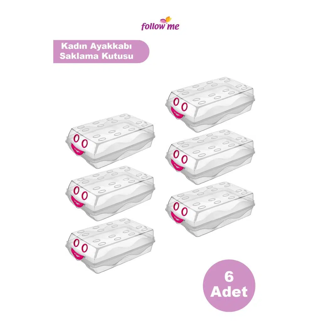 Follow Me Trendy Bayan Ayakkabı Koruma Kutusu (6 Adet)