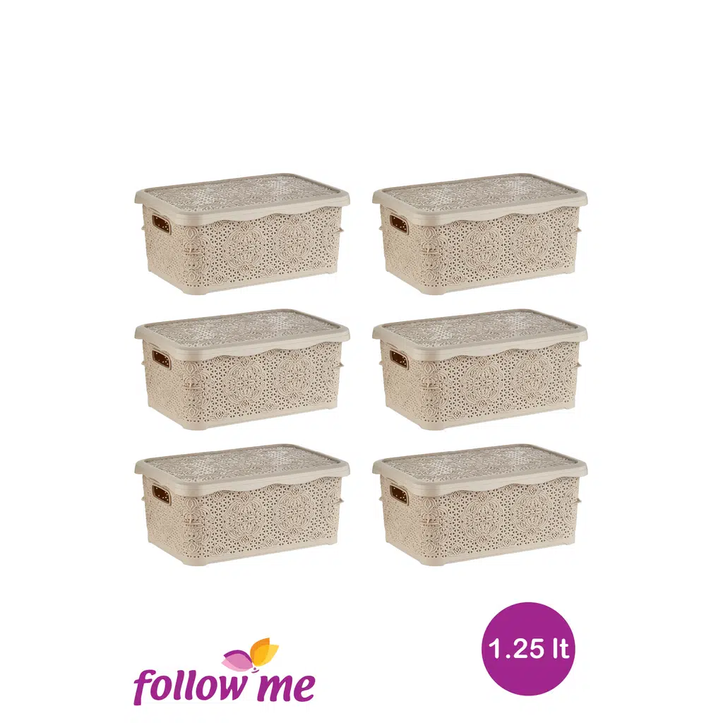 Nakış Çok Amaçlı Kutu 1.25lt (6 Adet)