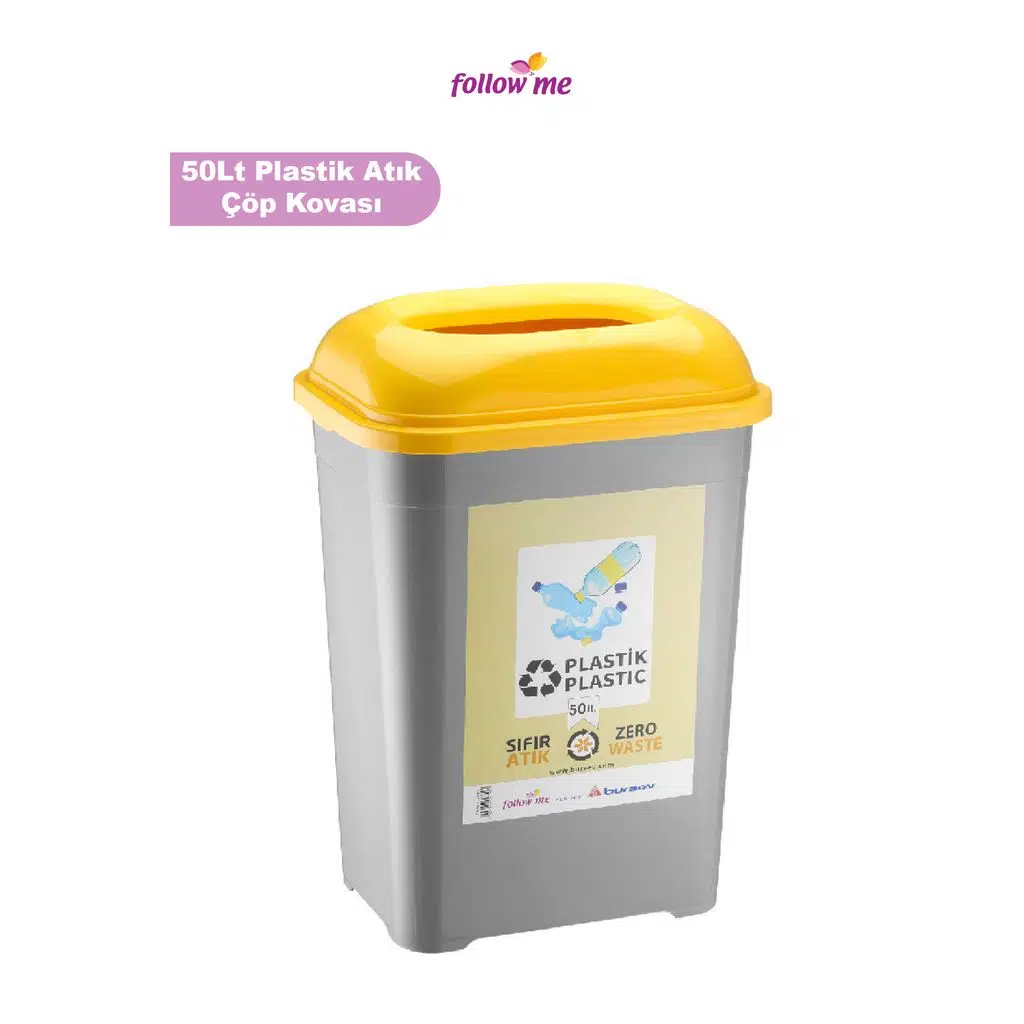 Plastik Atık Geri Dönüşüm Kutusu (50 Litre)