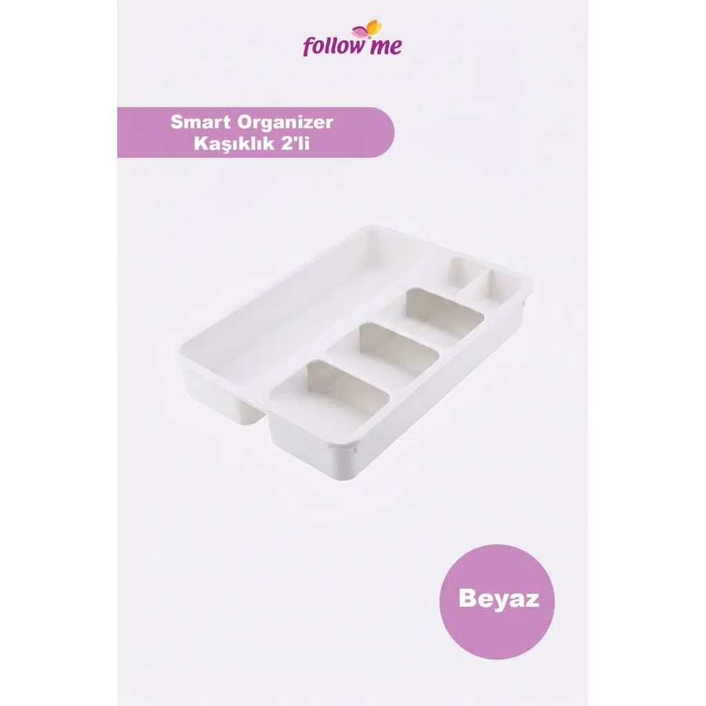 Smart Organizer Kaşıklık 2'li Beyaz